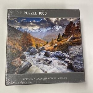 Heye Jigsaw Puzzle Mountain Stream Von Humboldt 1000 Pieces 20" x 27" New Sealed